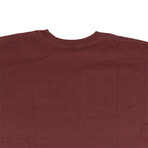 Short Sleeve University T-Shirt // Oxblood Red (S)