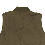 High Shrunk Nylon Bomber Utility Vest // Green (M)
