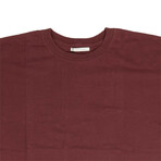 Short Sleeve University T-Shirt // Oxblood Red (S)