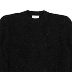 Ivy Speckled Sweater // Black (S)