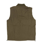 High Shrunk Nylon Bomber Utility Vest // Green (M)