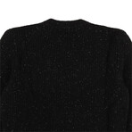 Ivy Speckled Sweater // Black (S)