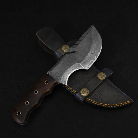 Carney Damscus Steel Warrior Tanto Knife