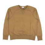 Pullover Long Sleeve Crewneck Sweatshirt // Brown (S)