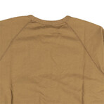 Pullover Long Sleeve Crewneck Sweatshirt // Brown (S)