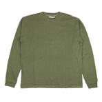 Long Sleeve University T-Shirt // Moss Green (XS)