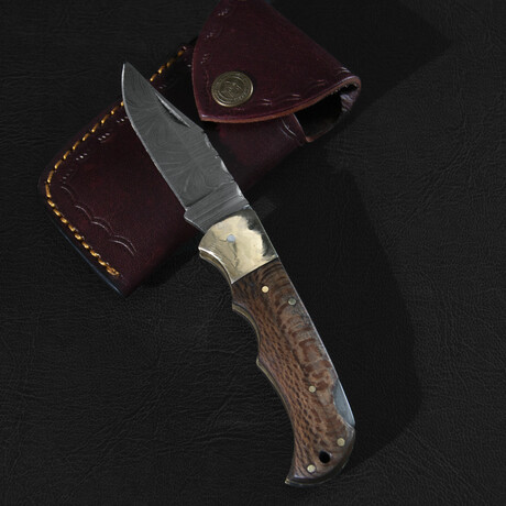 Freuchen Damscus Steel Folding Knife