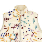 Memphis Jacquard Multicolor Vest // White (S)