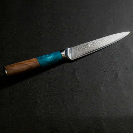 Blue Steel 9 inch Olive Wood Utility Knife