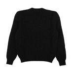 Ivy Speckled Sweater // Black (S)