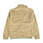 Abstract Reversible Polar Fleece Jacket // Tan (XS)