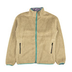 Abstract Reversible Polar Fleece Jacket // Tan (XS)