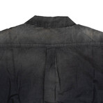 Petrol Short Sleeve Button Down Shirt // Blue (S)