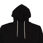 Aspen Mock Hoodie // Black (S)