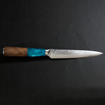 Blue Steel 9 inch Olive Wood Utility Knife