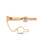 Happy Sport 18K Yellow Gold Diamond Golf Club Tie Bar // Estate