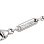 Happy Diamonds 18K White Gold Diamond I Love You Pendant Necklace // 22" // New