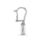 18K White Gold Happy Diamonds Diamond Heart Earrings // Estate