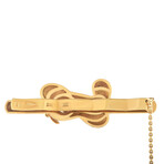 18K Yellow Gold Diamond Airplane Tie Bar // Estate