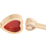 18K Rose Gold Happy Hearts Diamond Bracelet // 7" // Estate