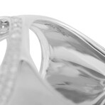 18K White Gold Diamond Ring // Ring Size: 10 // New