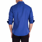 Do Me A Solid Long Sleeve Button Up // Royal Blue (S)