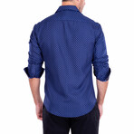 Tech Savvy Long Sleeve Button Up // Navy (M)