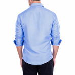 Lisbon Long Sleeve Button Up // Blue (XS)