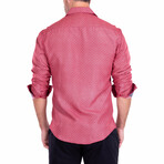 Absolute Gem Long Sleeve Button Up // Red (M)