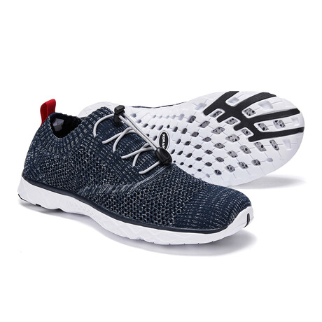 Aleader Men's Xdrain Classic Knit 2.0 Water Shoes // Navy + Melange (US: 8)