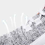 Aleader Women's Energy Cloud X Sneakers // White + Gray (US: 6)