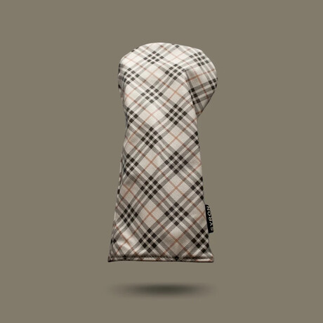 Plaid Driver Cover // Tan + Beige