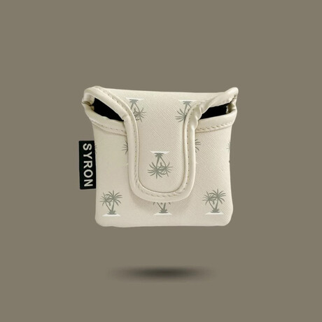 Palm Tree Putter Cover // Mallet // Tan + Beige
