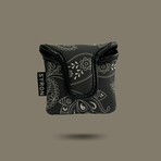 Paisley Putter Cover // Mallet // Black