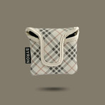 Plaid Putter Cover // Mallet // Tan + Beige