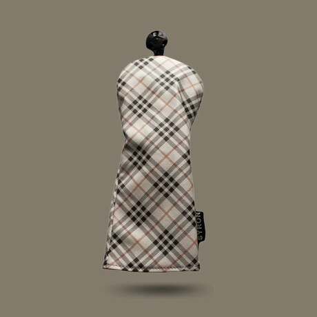 Plaid Fairway Cover // Tan + Beige