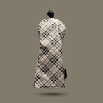 Plaid Fairway Cover // Tan + Beige
