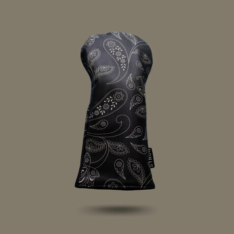 Paisley Driver Cover // Black