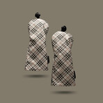 Plaid Fairway Cover // Tan + Beige