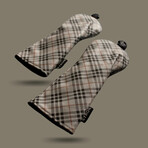 Plaid Fairway Cover // Tan + Beige