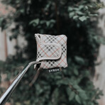 Plaid Putter Cover // Mallet // Tan + Beige