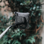 Paisley Putter Cover // Mallet // Black