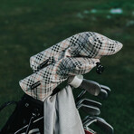 Plaid Fairway Cover // Tan + Beige