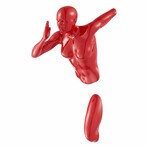 Man Sculpture Wall Runner // 13" // Red