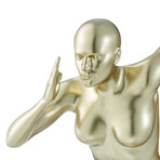 Woman Sculpture Wall Runner // 13" // Gold