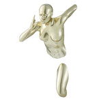 Woman Sculpture Wall Runner // 13" // Gold