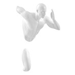 Man Sculpture Wall Runner // 20" // White