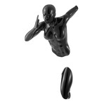 Woman Sculpture Wall Runner // 20" // Black