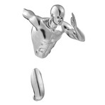 Man Sculpture Wall Runner // 20" // Chrome