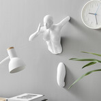 Woman Sculpture Wall Runner // 20" // White